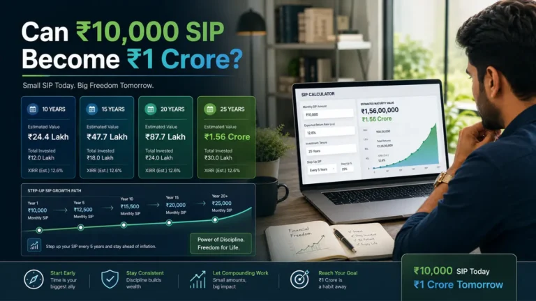 Can ₹10,000 SIP Become ₹1 Crore? 10, 15, 20 and 25 Year Examples
