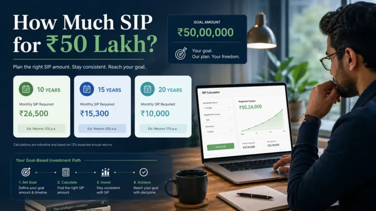 How Much SIP for ₹50 Lakh? 10, 15 and 20 Year Examples